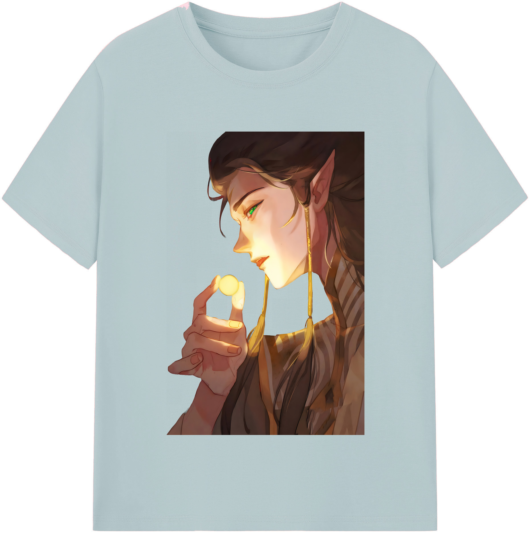 （画像用） Ne Zha 2 ナタ 魔童の大暴れ 綿100％半袖Tシャツ（フロントプリント）